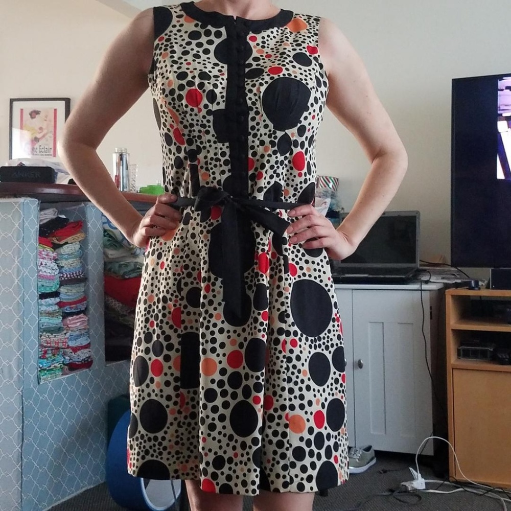 Kensie Dot Dress Size Small